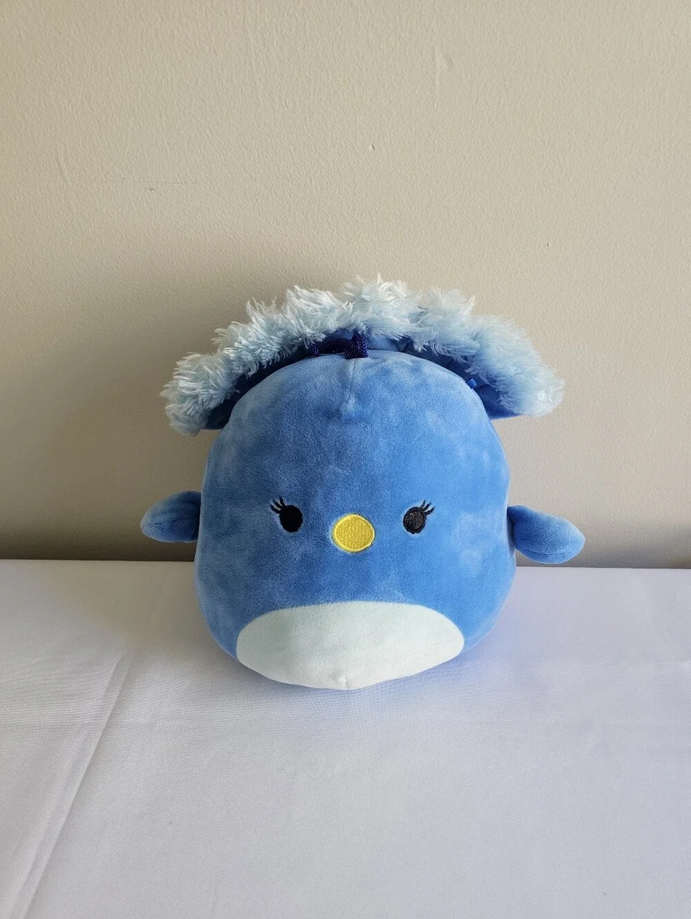 Blue Plush Bird Stuffed Toy - Soft Cuddly Pet Plush